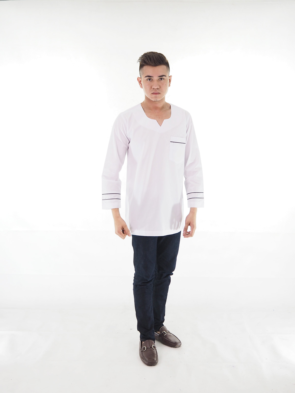 SW4398 Kurta Men(PLUS SIZE) White