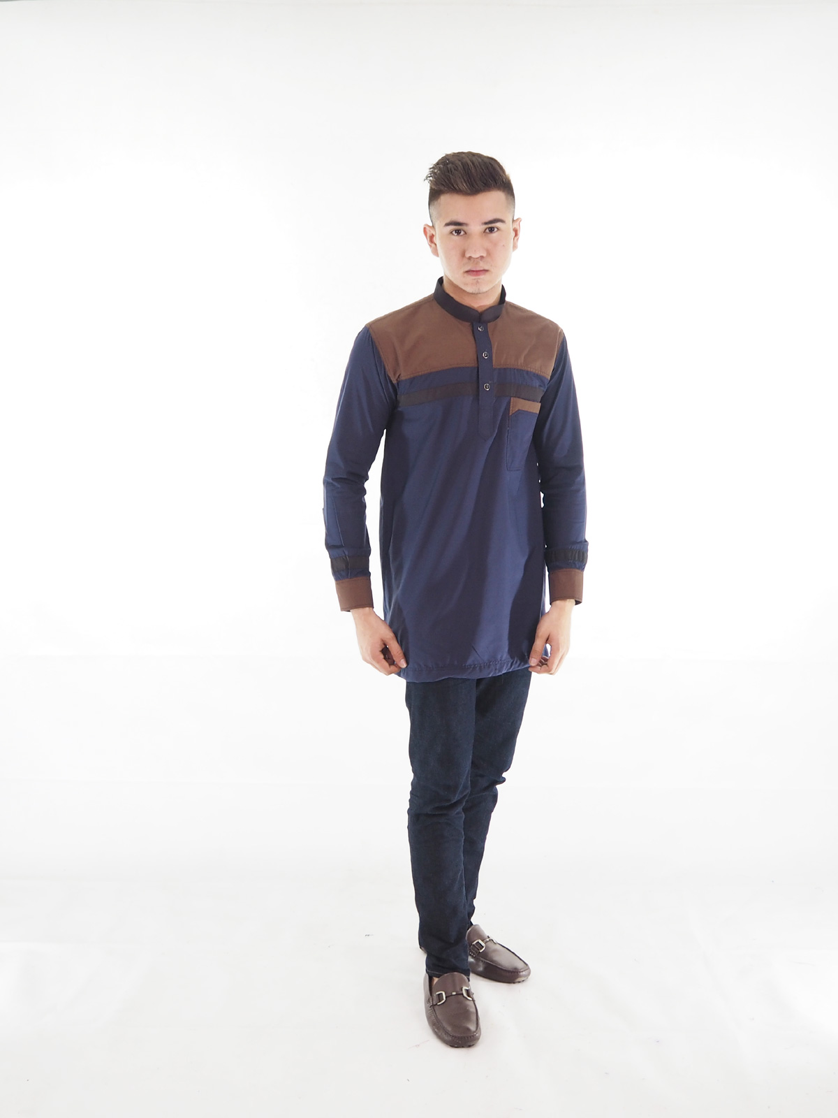 SW4399 Kurta Men (PLUS SIZE) Dark Blue