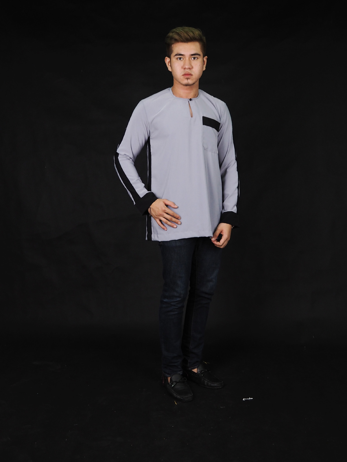 SW4400 Kurta (PLUS SIZE MEN) Grey