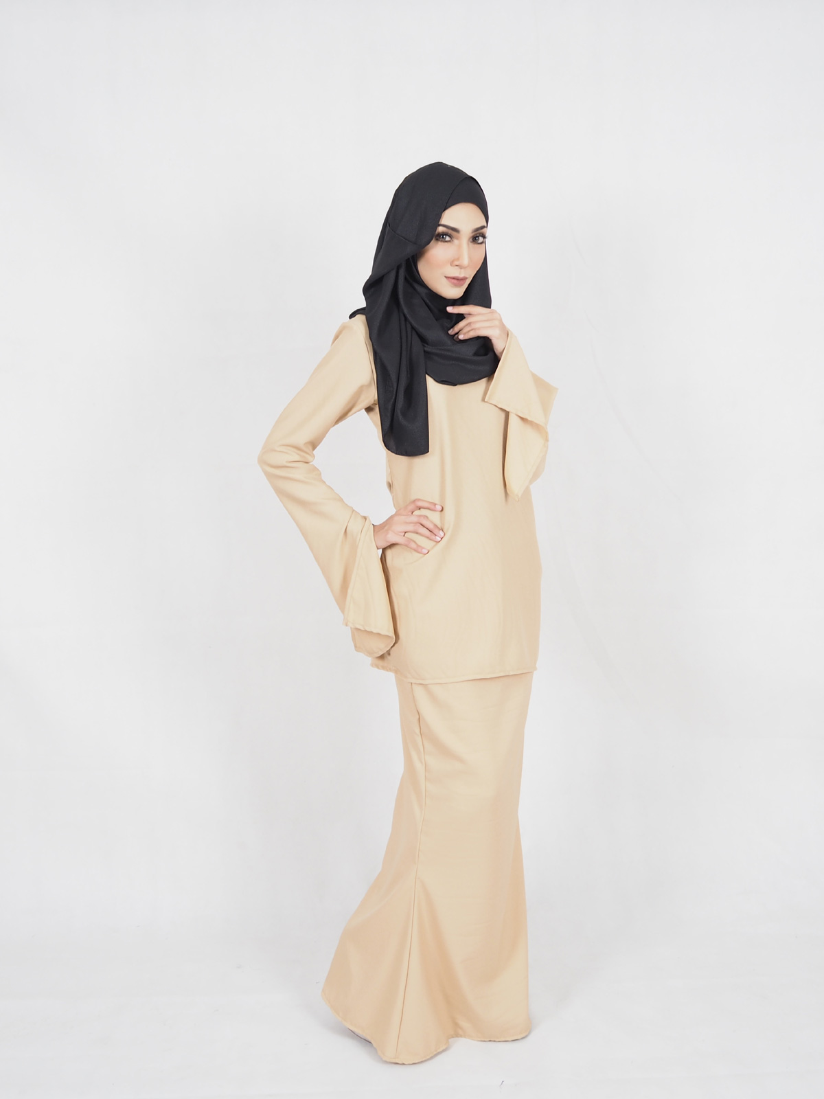 SW4406 Baju Kurung (PLUS SIZE MATERNITY) Dark Brown
