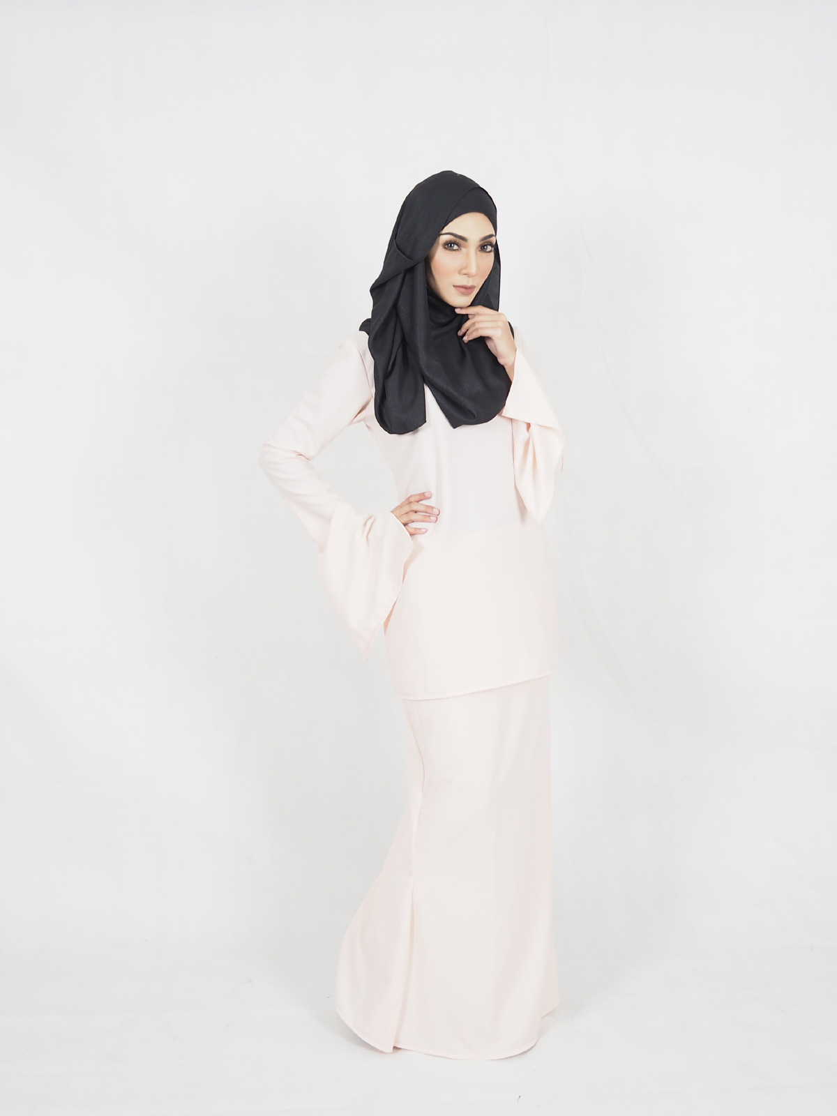 SW4406 Baju Kurung (PLUS SIZE MATERNITY) Peach