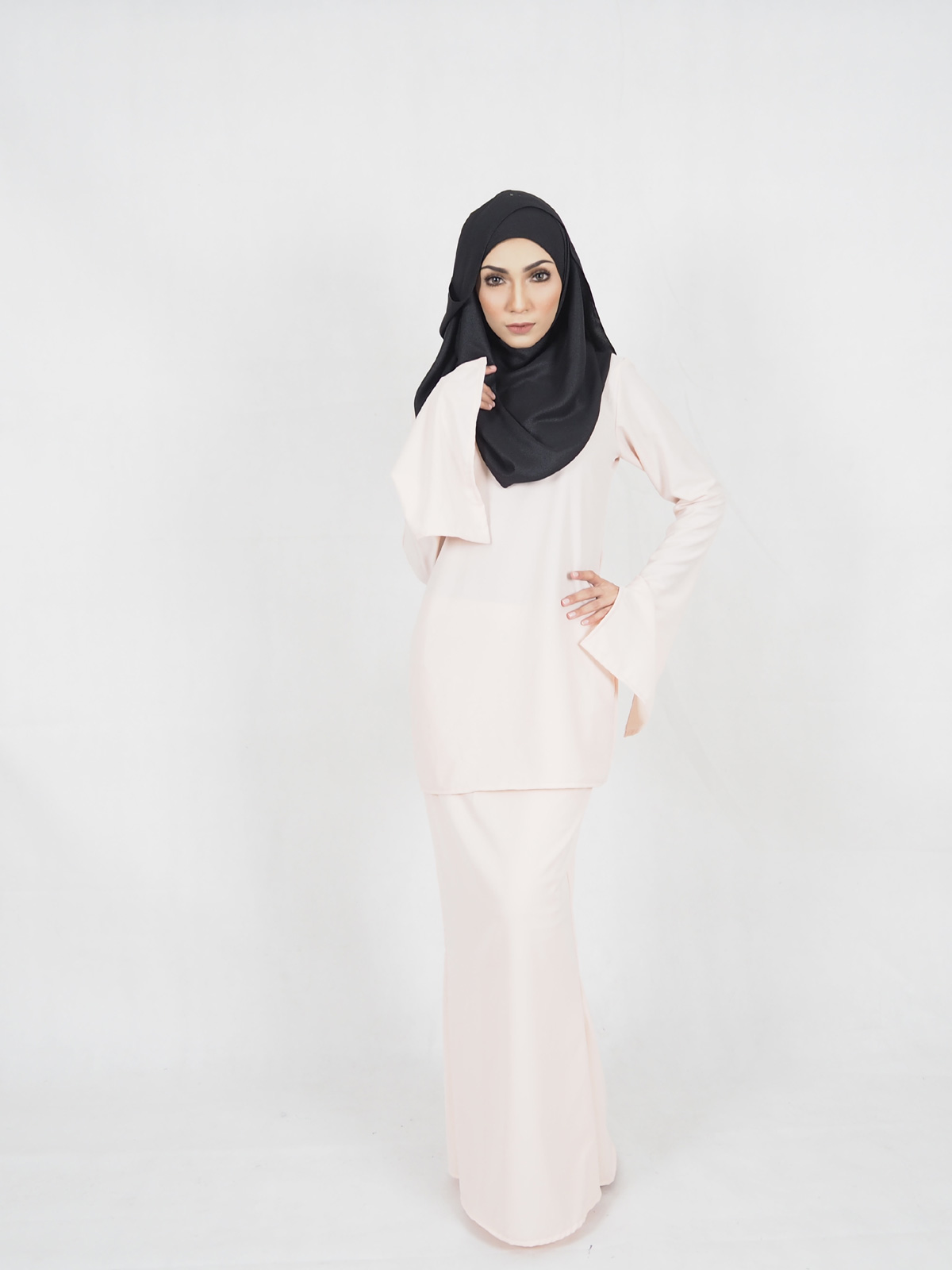 SW4406 Baju Kurung (PLUS SIZE MATERNITY) Peach