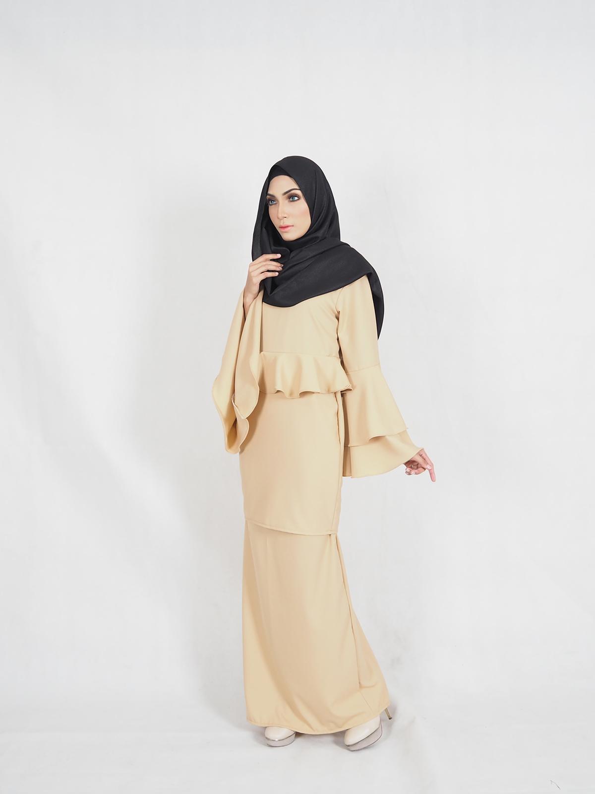 SW4409 Baju Kurung (PLUS SIZE MATERNITY) Dark Brown