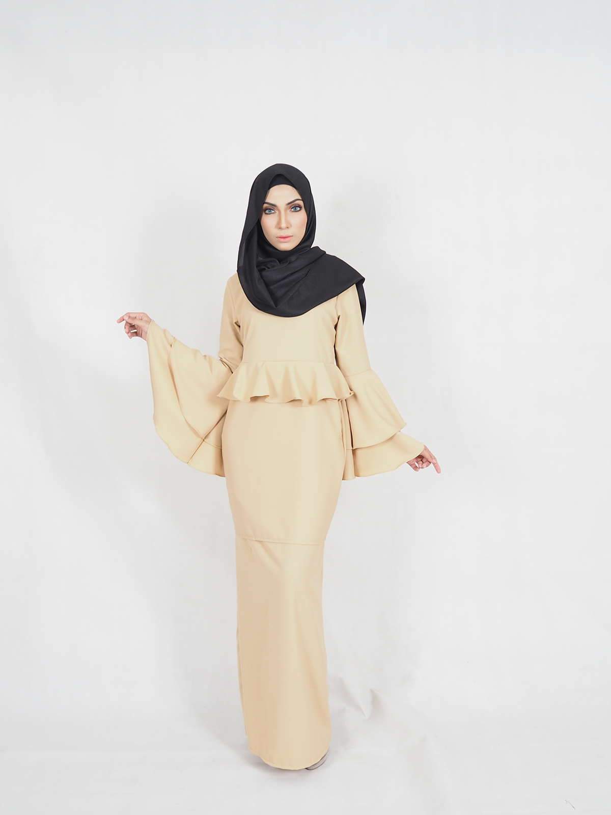 SW4409 Baju Kurung (PLUS SIZE MATERNITY) Dark Brown