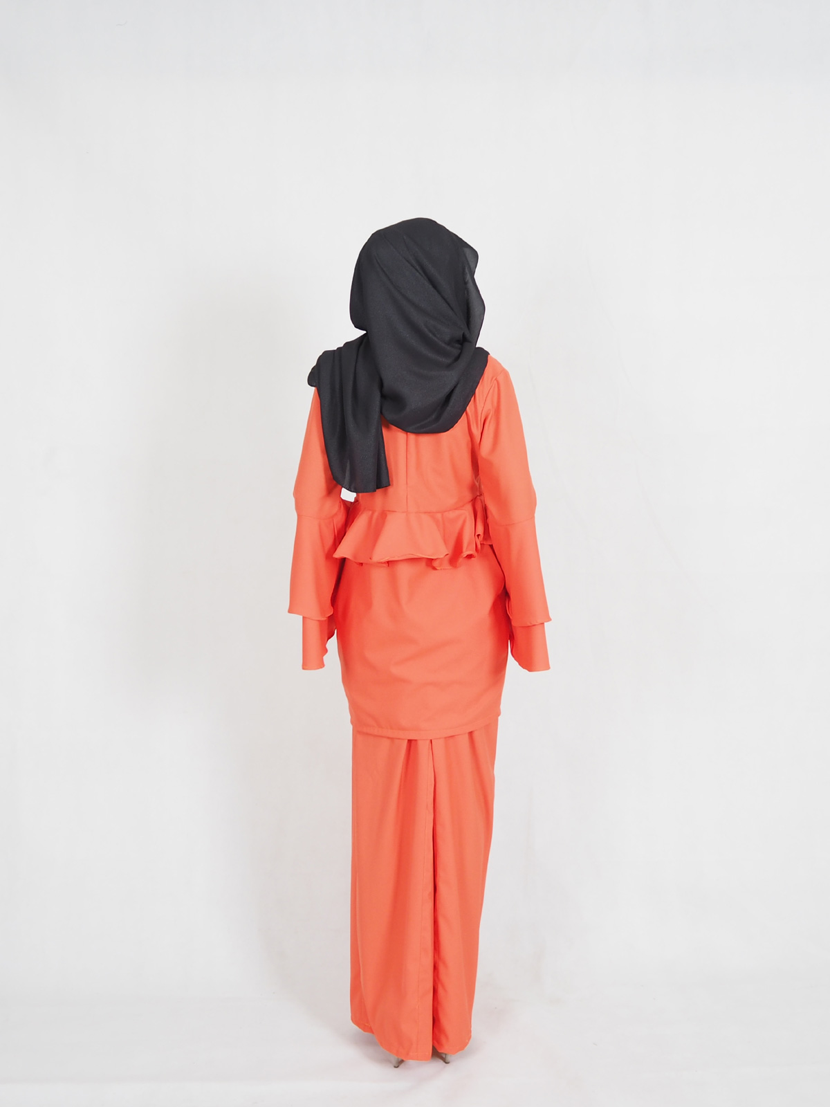 SW4409 Baju Kurung (PLUS SIZE MATERNITY) Orange