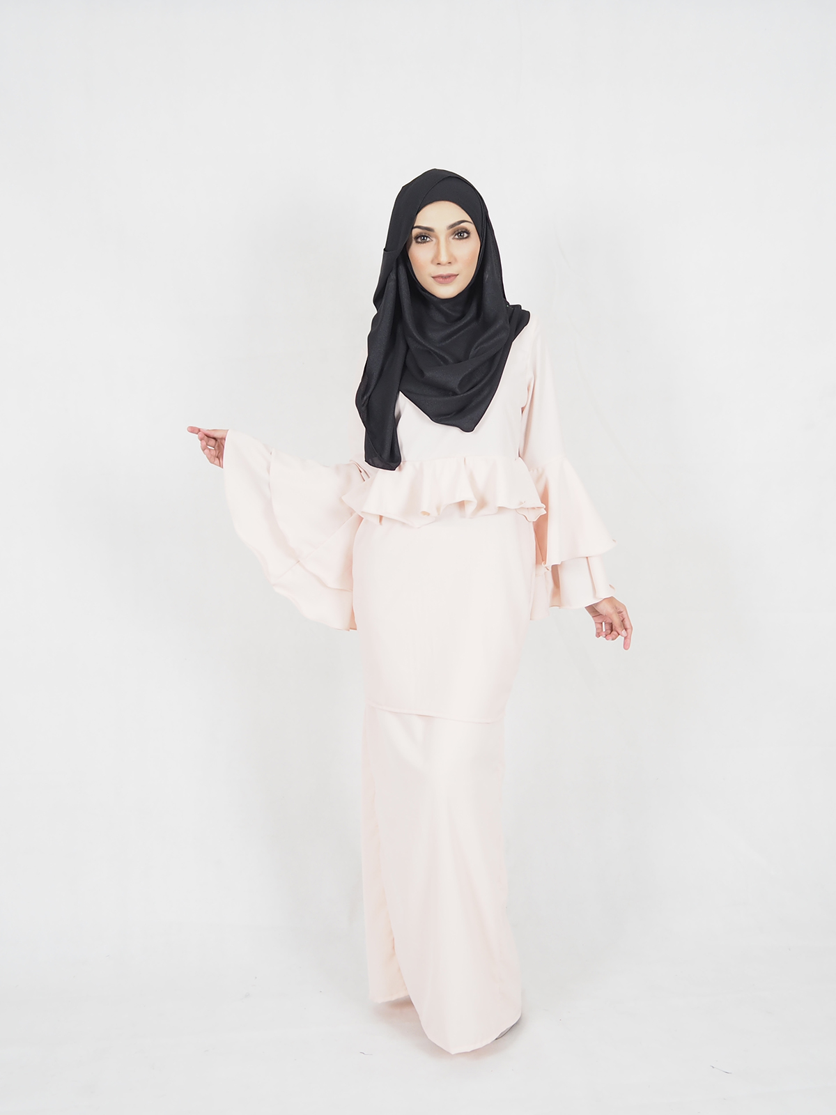 SW4409 Baju Kurung (PLUS SIZE MATERNITY) Peach