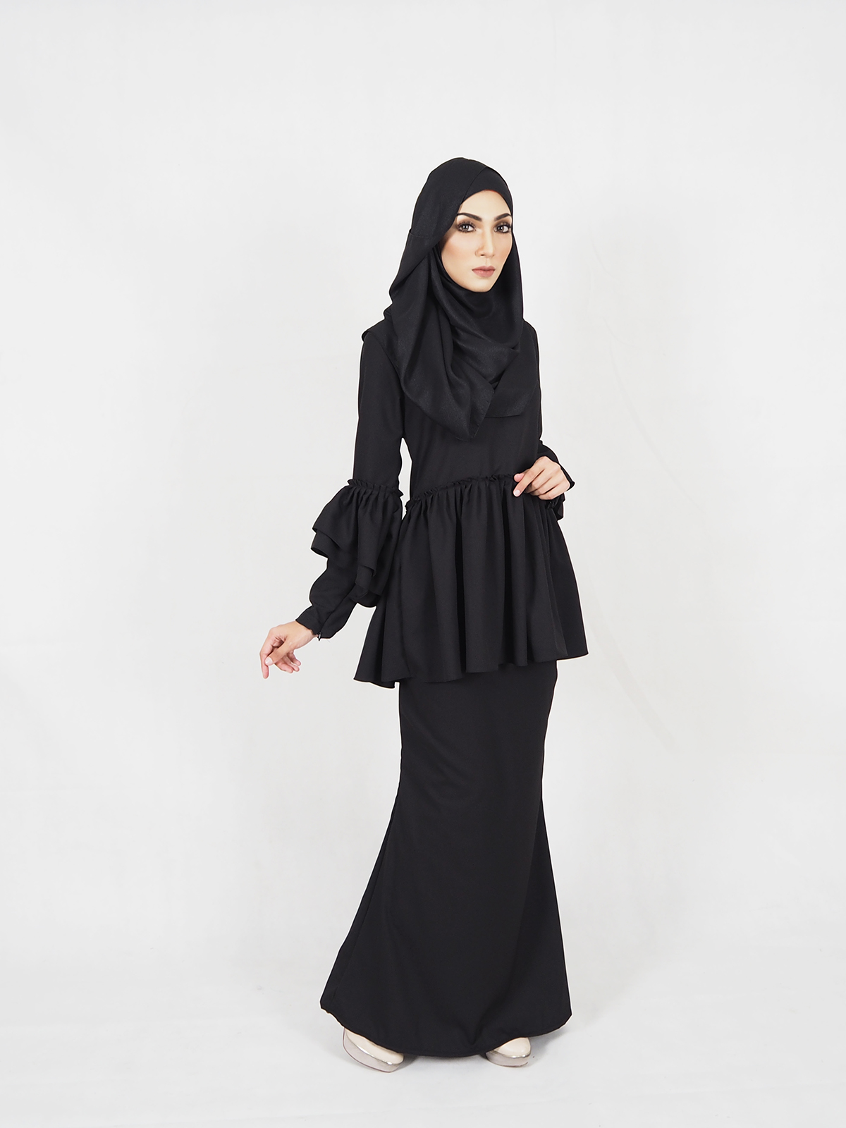 SW4410 Baju Kurung (PLUS SIZE MATERNITY) Black