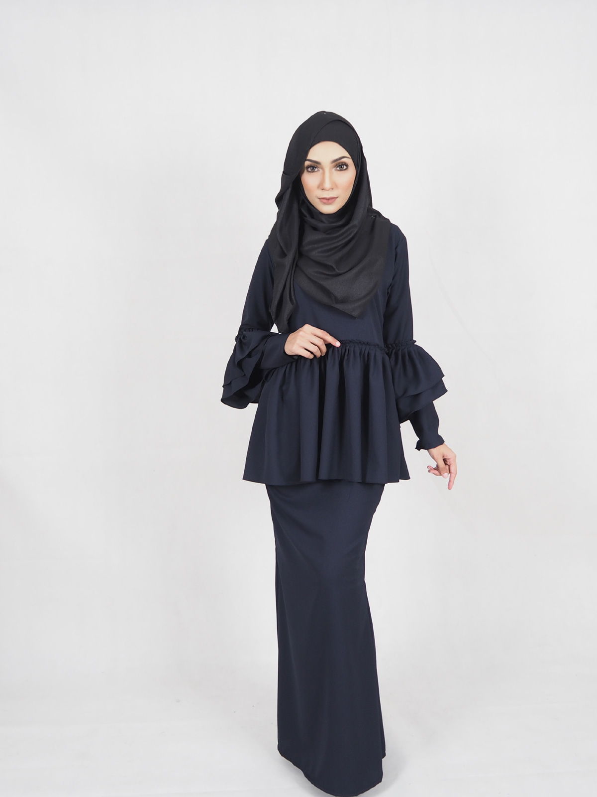 SW4410 Baju Kurung (PLUS SIZE MATERNITY) Dark Blue