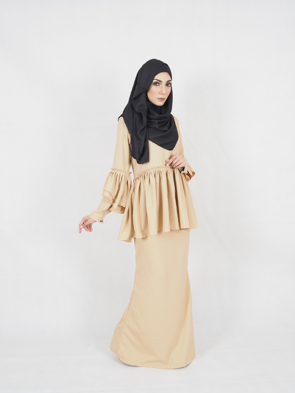 SW4410 Baju Kurung (PLUS SIZE MATERNITY) Dark Brown