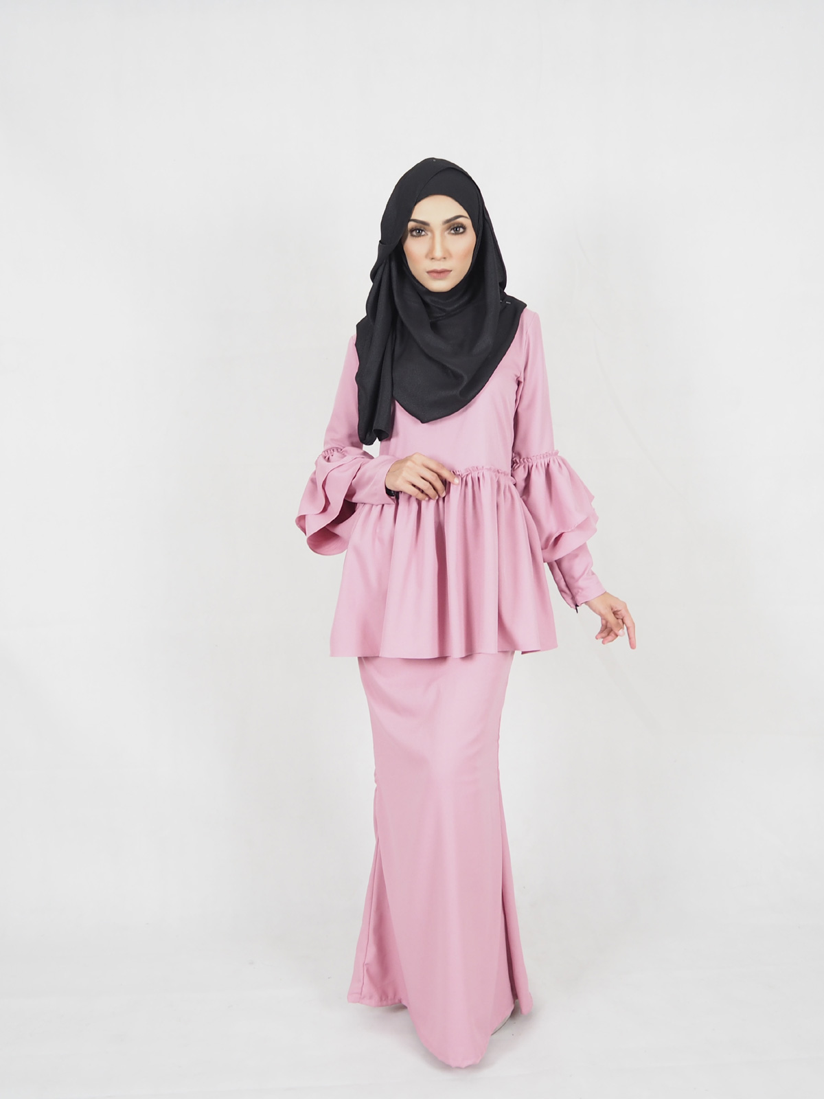 SW4410 Baju Kurung (PLUS SIZE MATERNITY) Pink