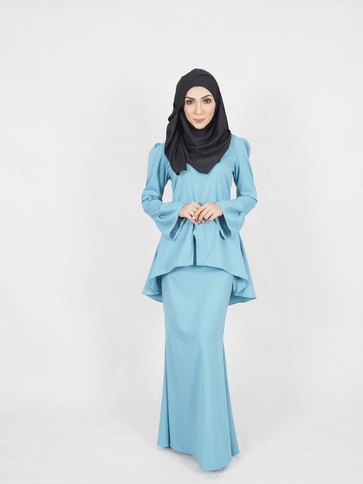 SW4411 Baju Kurung (PLUS SIZE MATERNITY) Blue