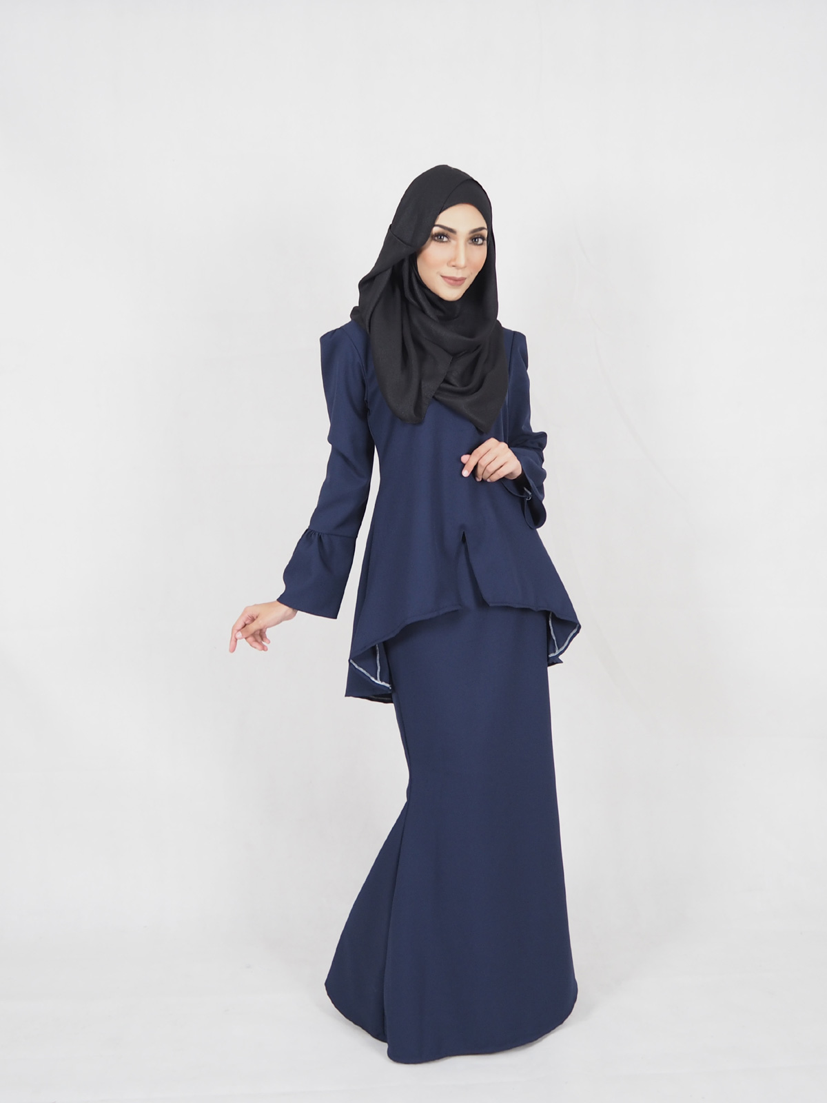 SW4411 Baju Kurung (PLUS SIZE MATERNITY) Dark Blue