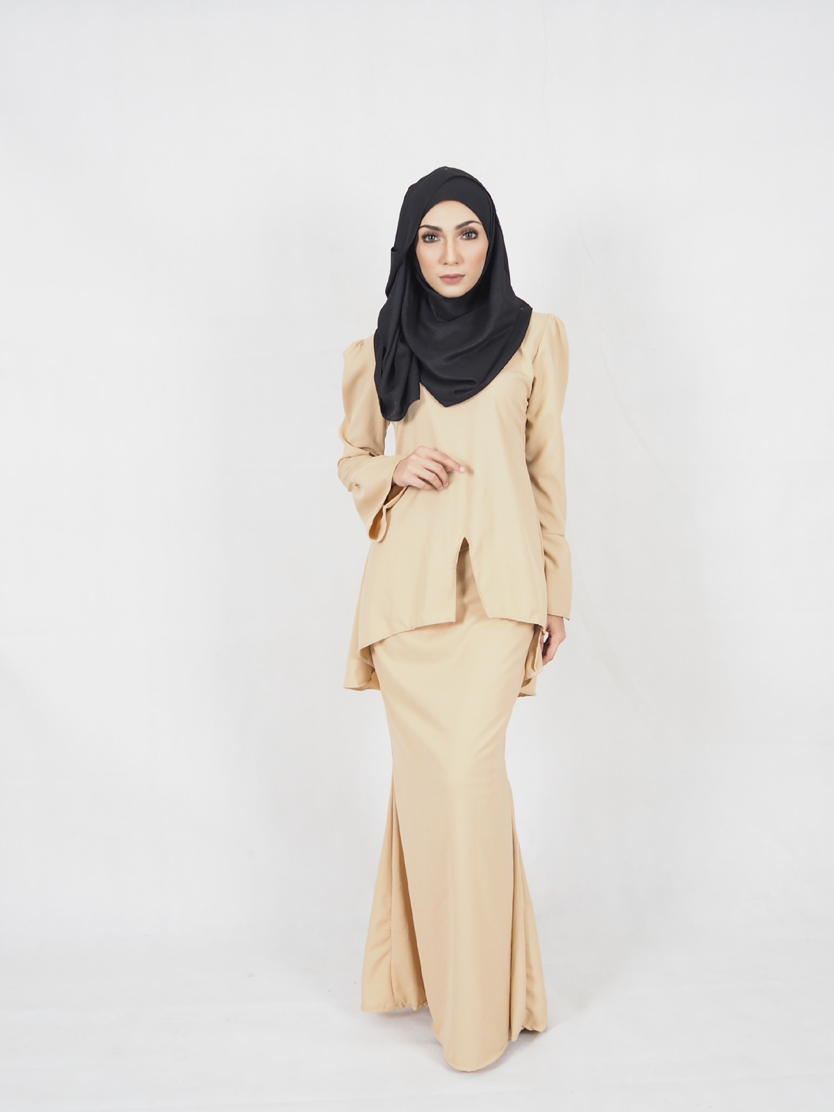SW4411 Baju Kurung (PLUS SIZE MATERNITY) Dark Brown