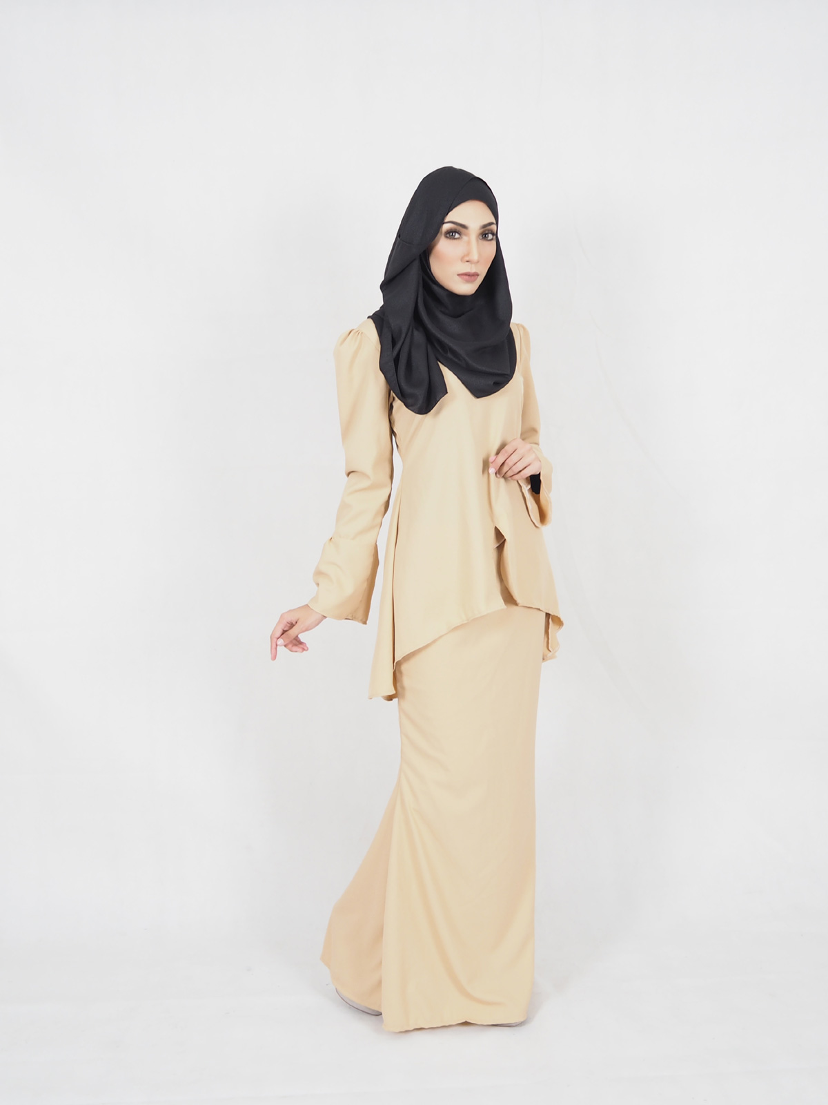 SW4411 Baju Kurung (PLUS SIZE MATERNITY) Dark Brown