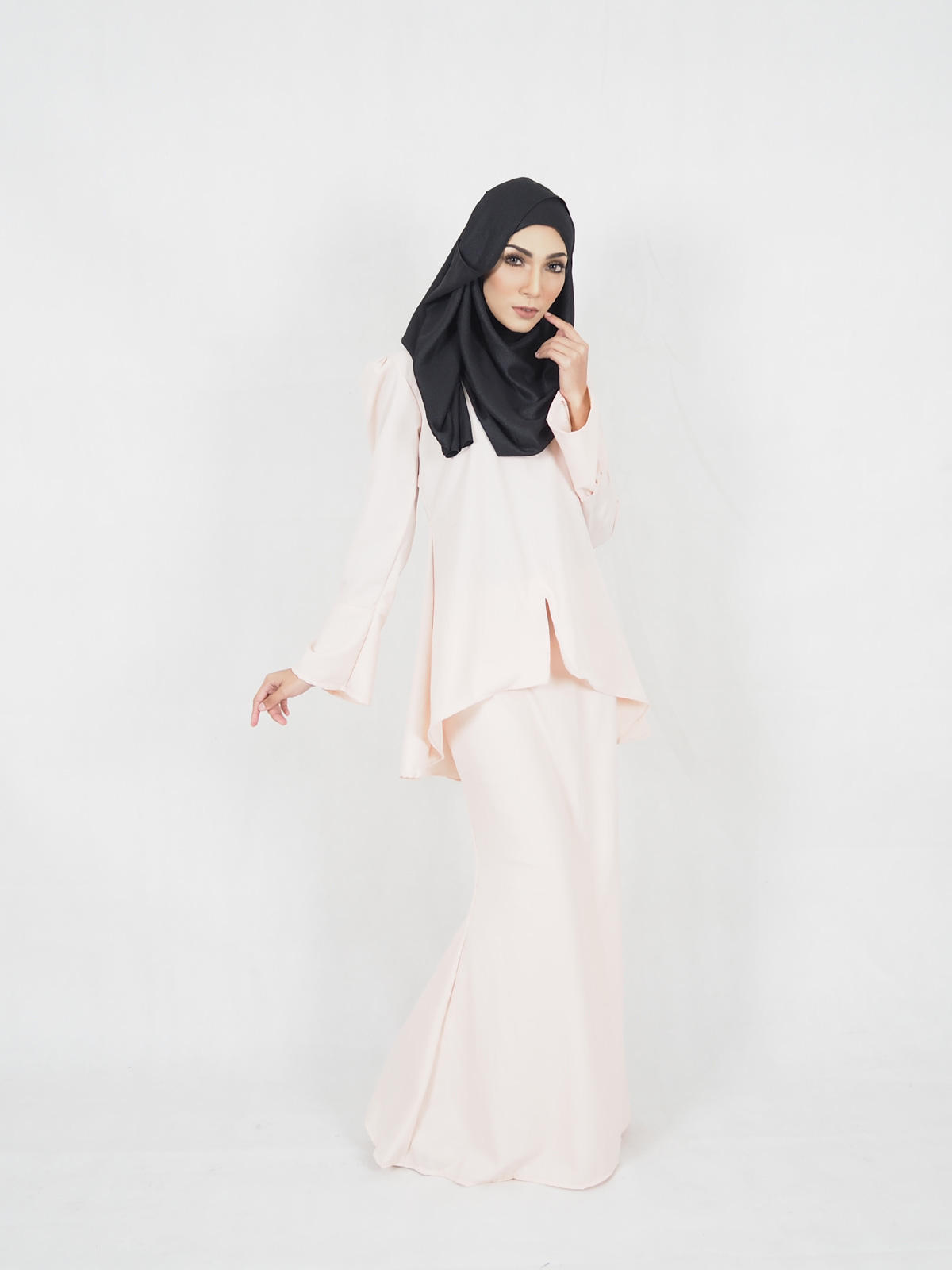 SW4411 Baju Kurung (PLUS SIZE MATERNITY) Peach