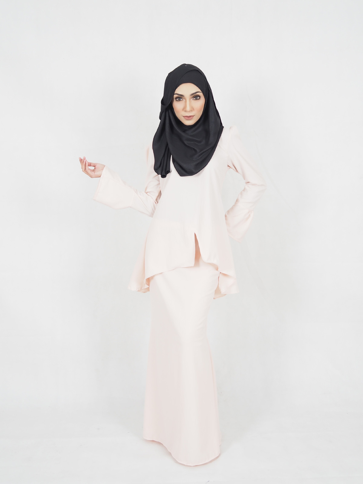 SW4411 Baju Kurung (PLUS SIZE MATERNITY) Peach