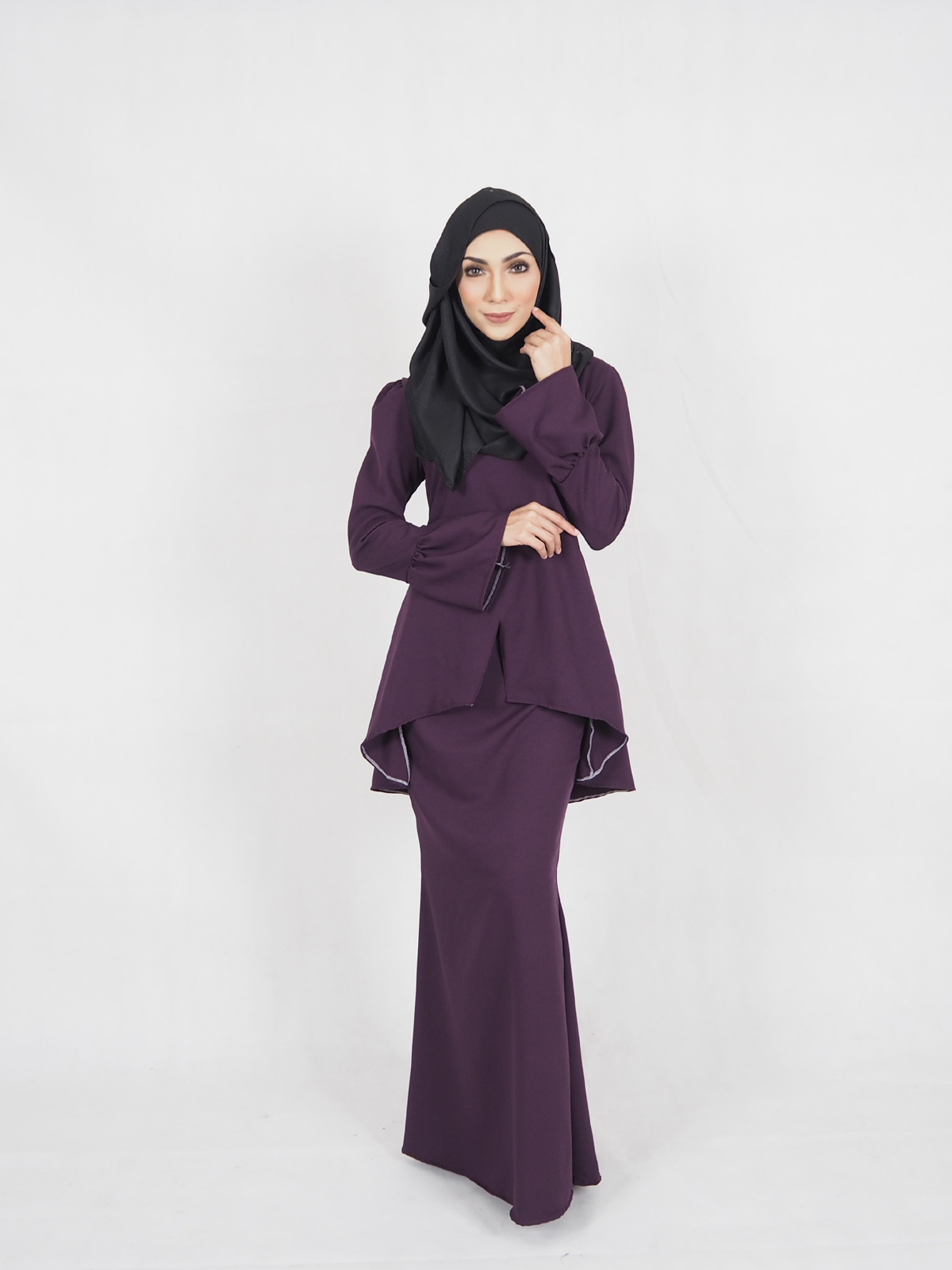 SW4411 Baju Kurung (PLUS SIZE MATERNITY) Purple