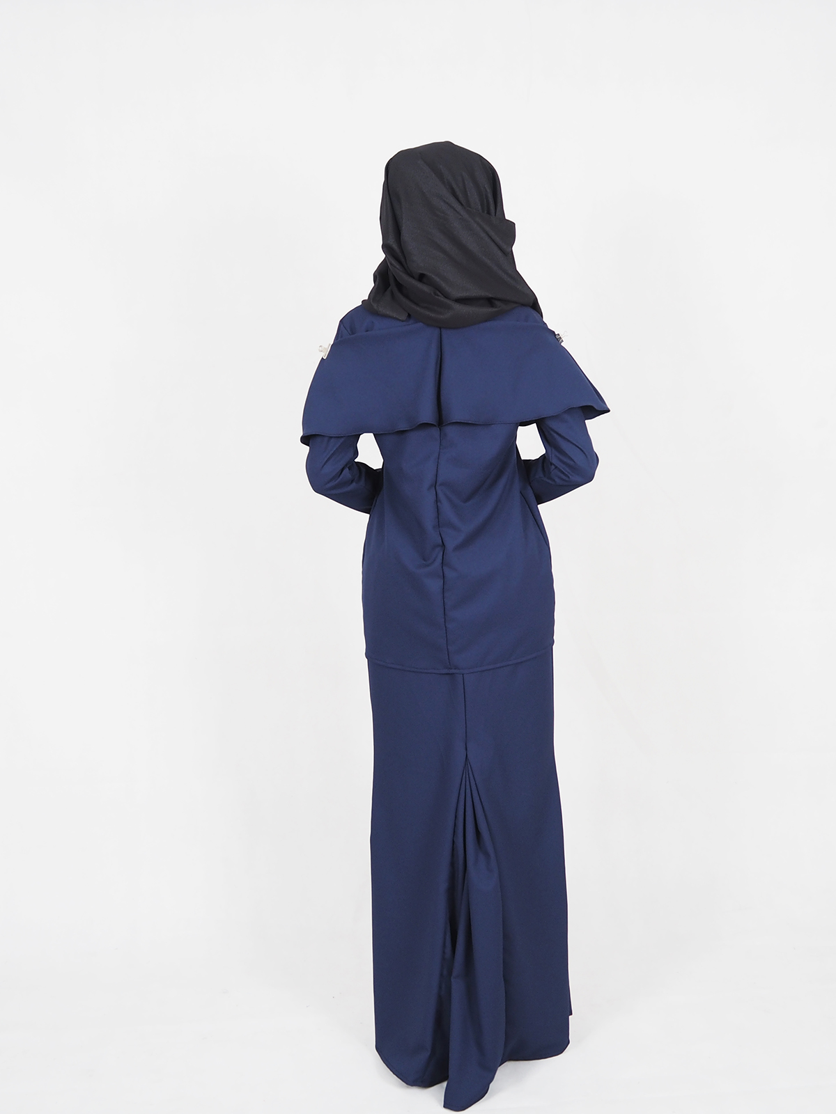 SW4412 Baju Kurung (Plus Size Maternity) Dark Blue 