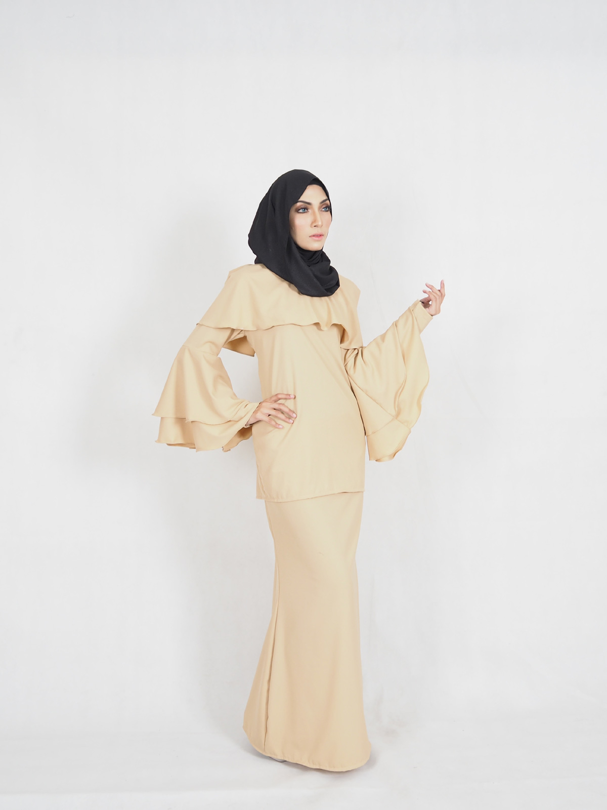 SW4420 baju Kurung (Maternity) Dark Brown