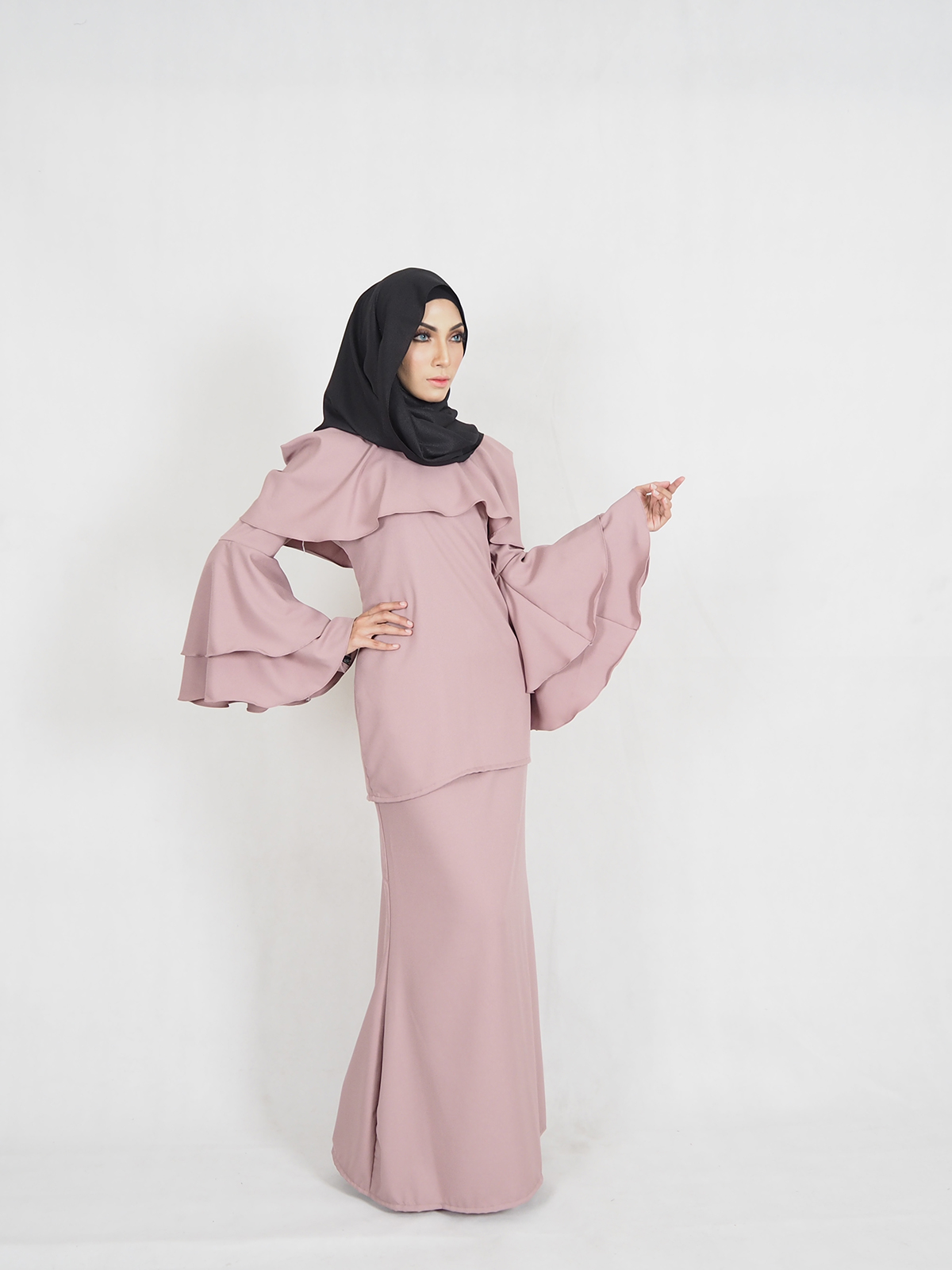 SW4420 baju Kurung (Maternity) Pink