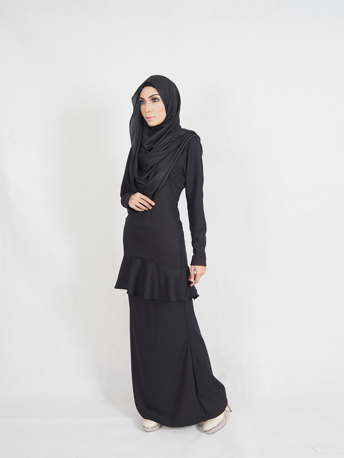 SW4427 Baju Kurung (Plus Size Maternity) Black