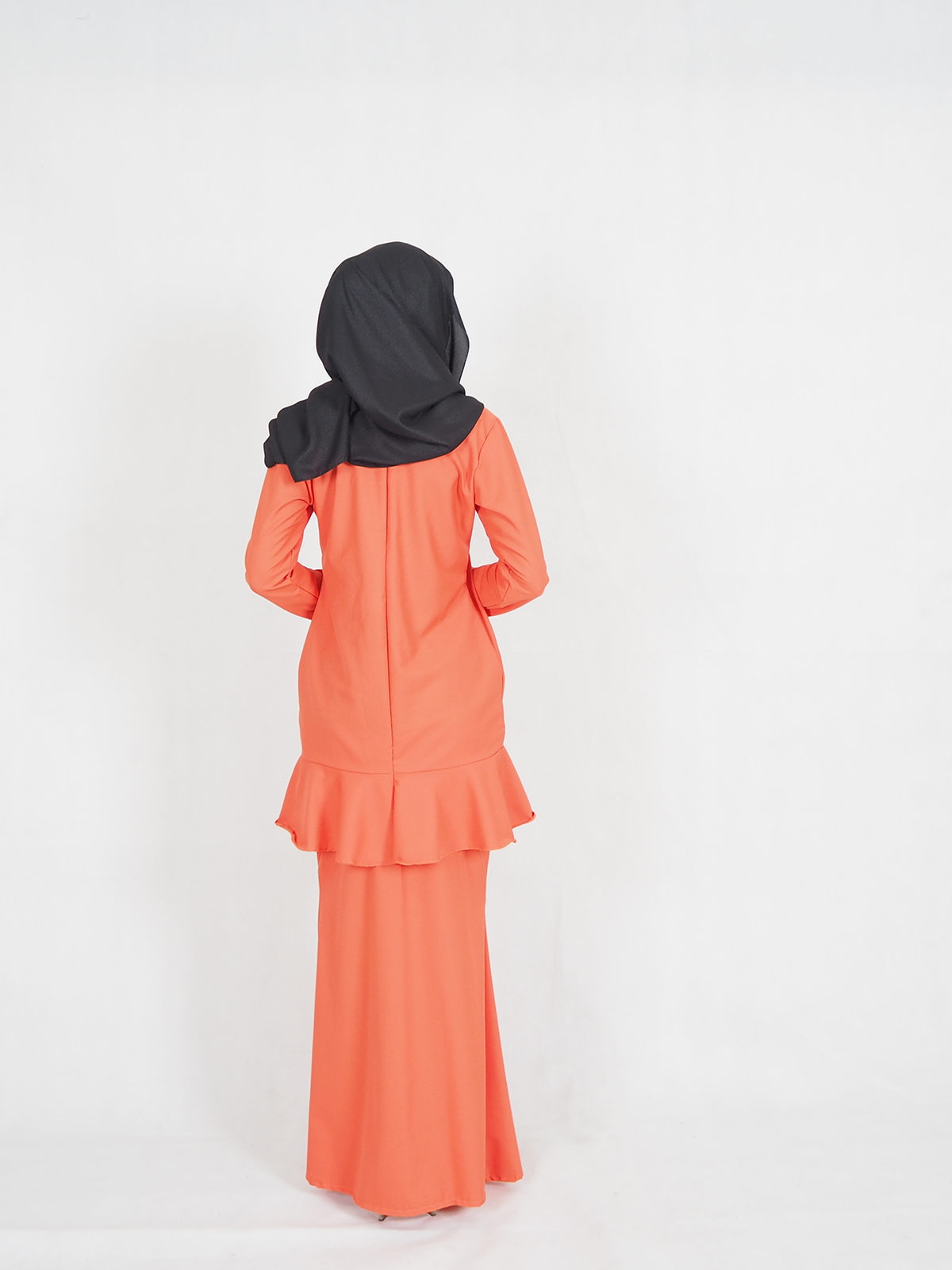 SW4427 Baju Kurung (Plus Size Maternity) Orange