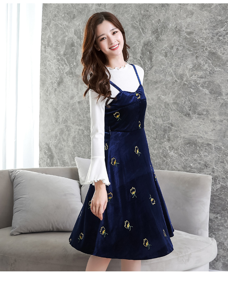 VW10485 Fashion Top and Dress Set Blue