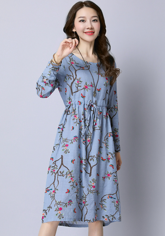 GW1725 Lovely Dress Light Blue