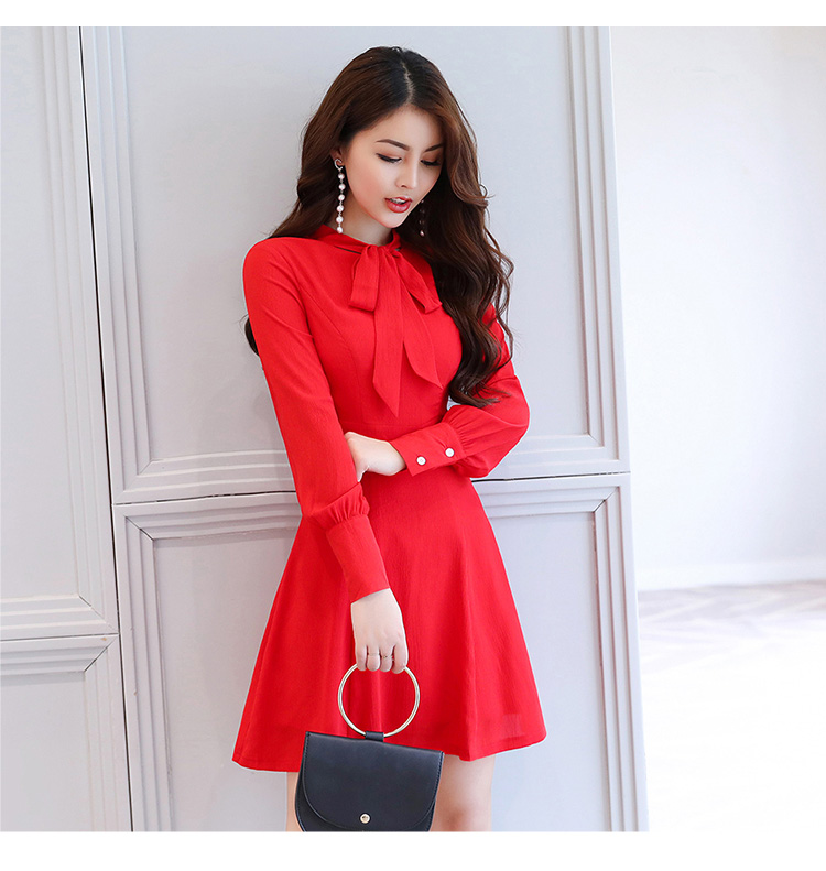 EW2463 Pretty Dress Red