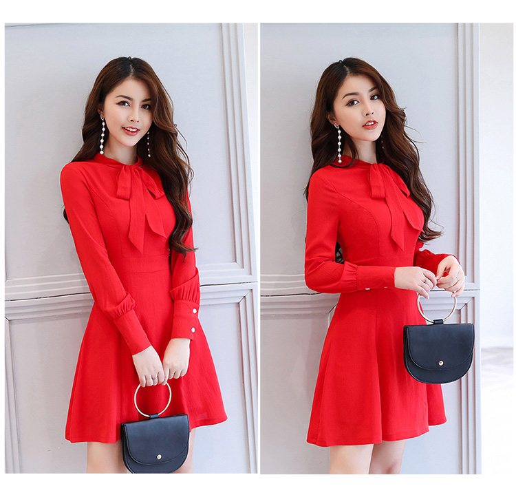 EW2463 Pretty Dress Red
