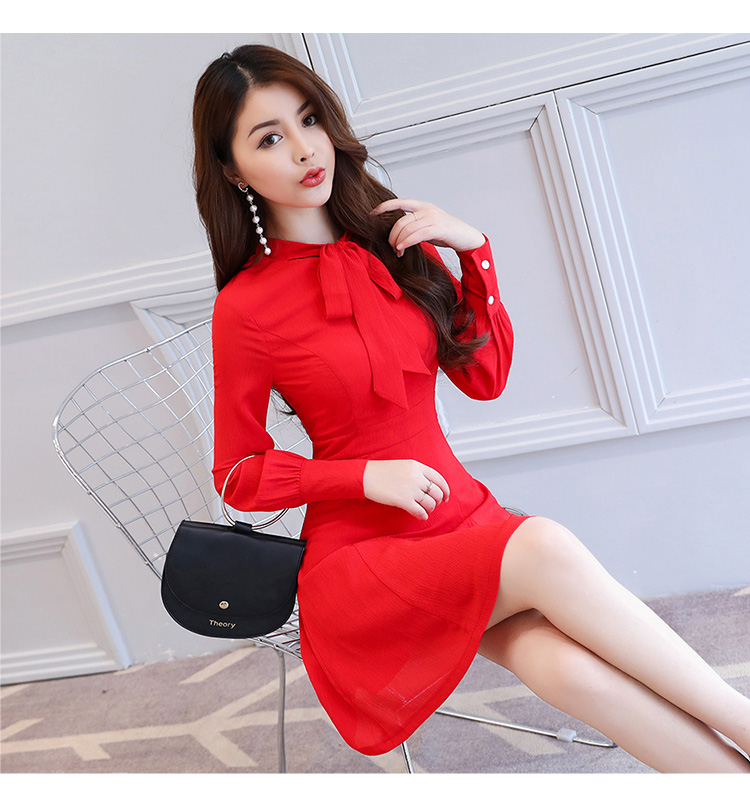 EW2463 Pretty Dress Red
