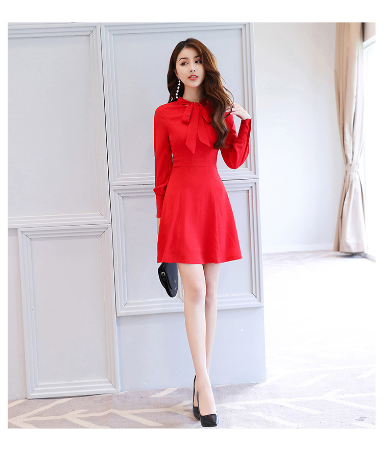 EW2463 Pretty Dress Red