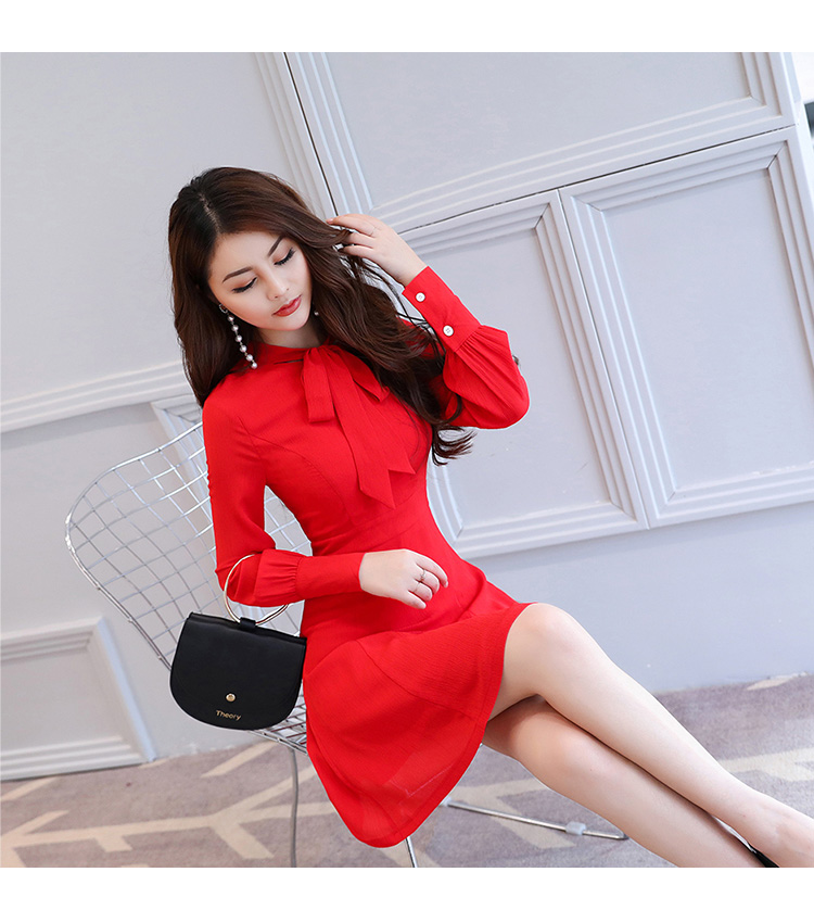 EW2463 Pretty Dress Red