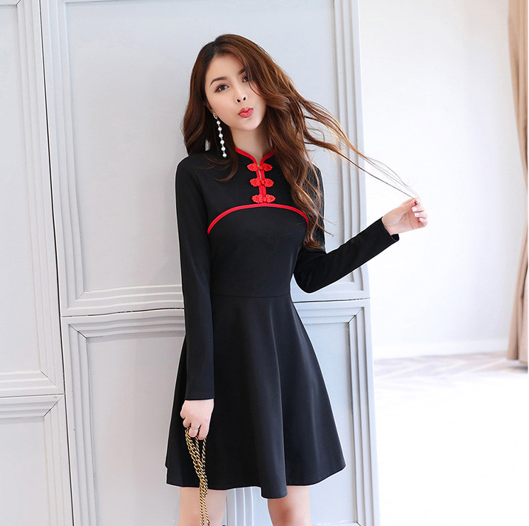EW2464 Stylish Dress Black