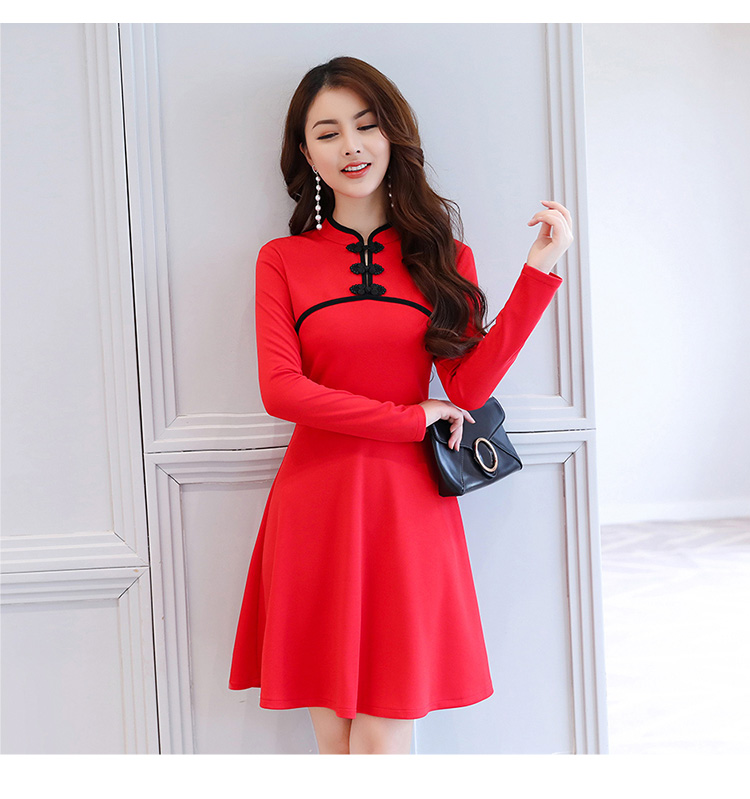 EW2464 Stylish Dress Red