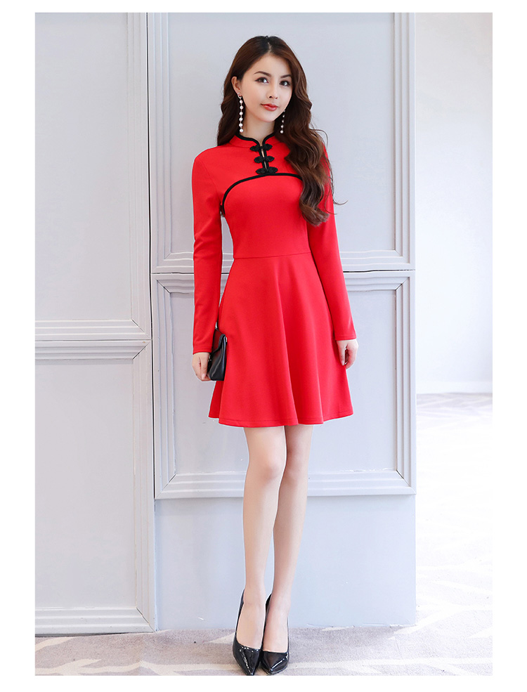 EW2464 Stylish Dress Red