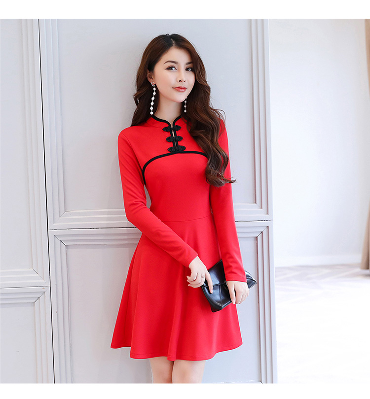 EW2464 Stylish Dress Red