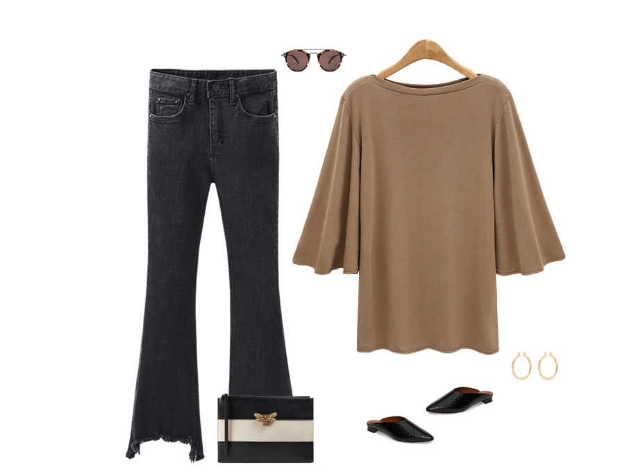 EW2472 Fashion Top Beige