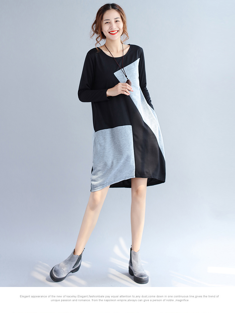 EW2481 Fashion Dress Grey