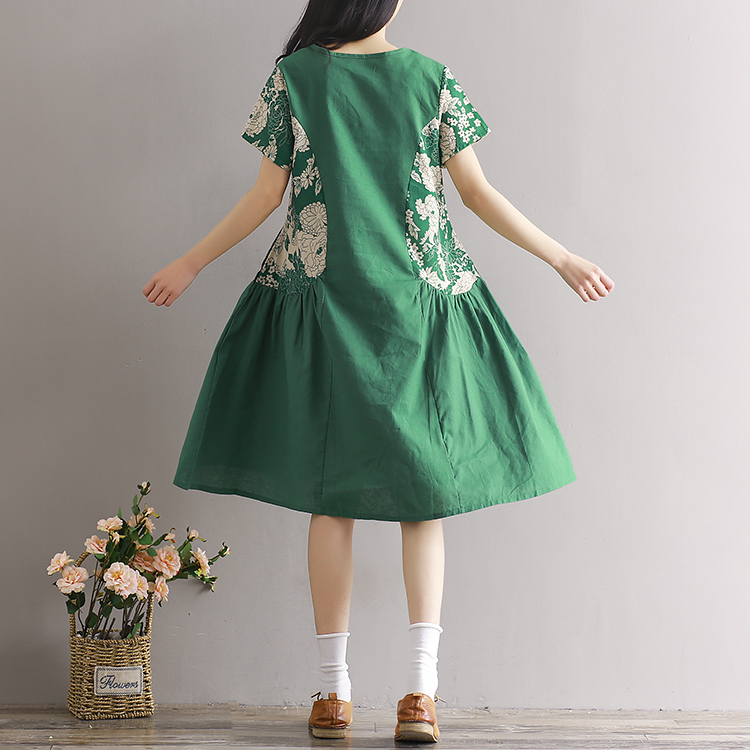 EW2482 Pretty Dress Green
