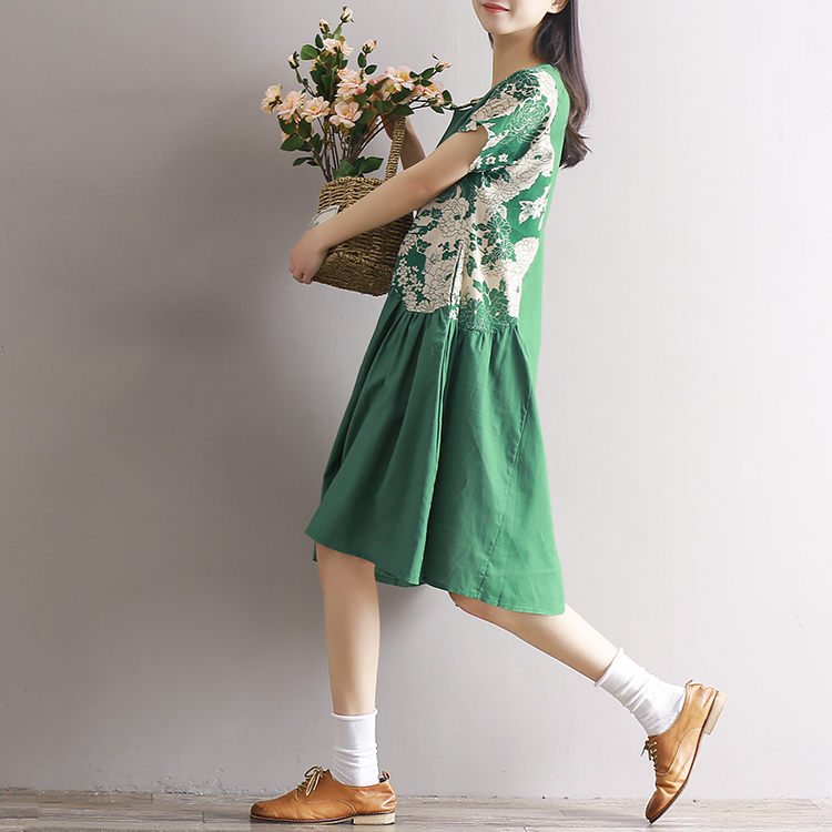 EW2482 Pretty Dress Green