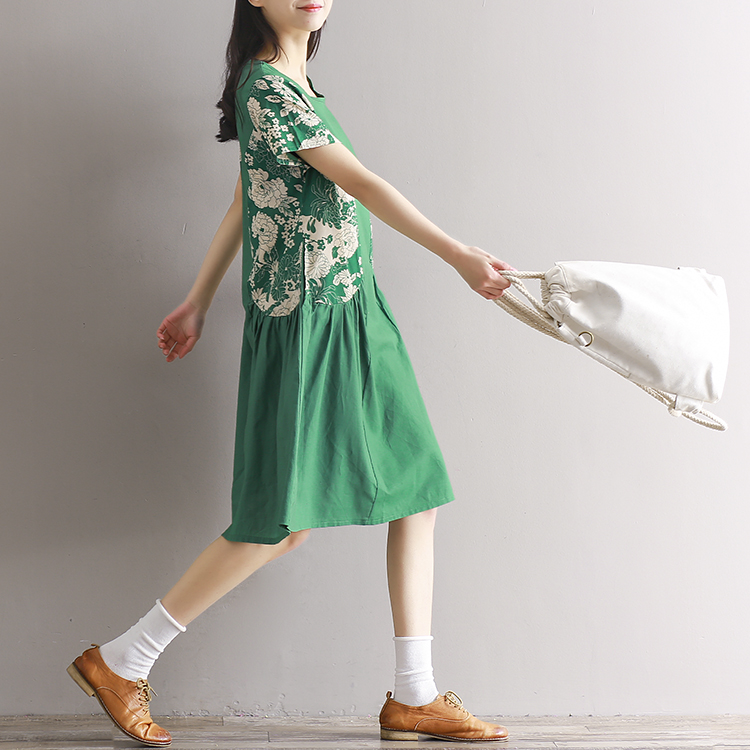 EW2482 Pretty Dress Green