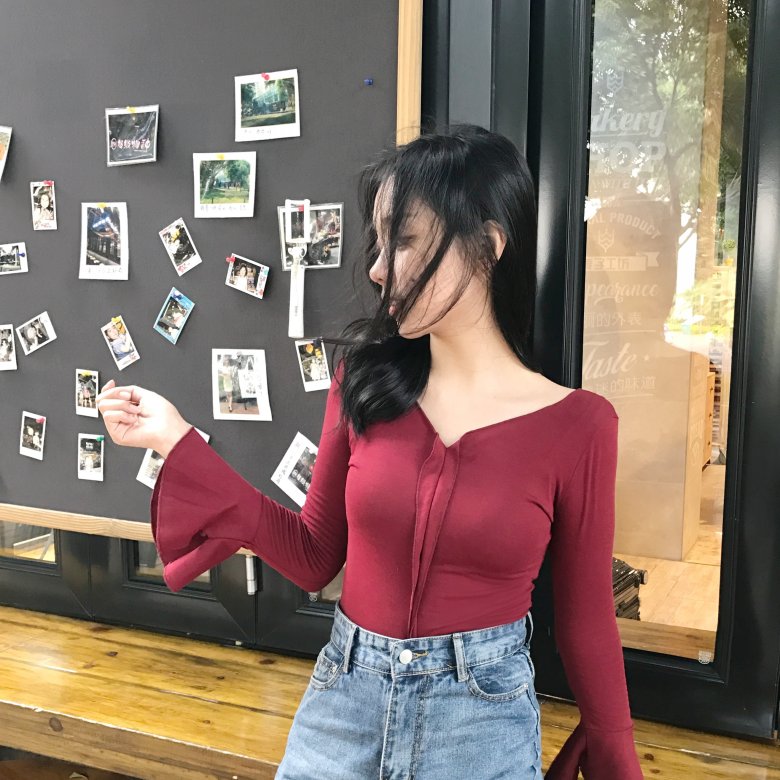 EW2485 Stylish Top Maroon