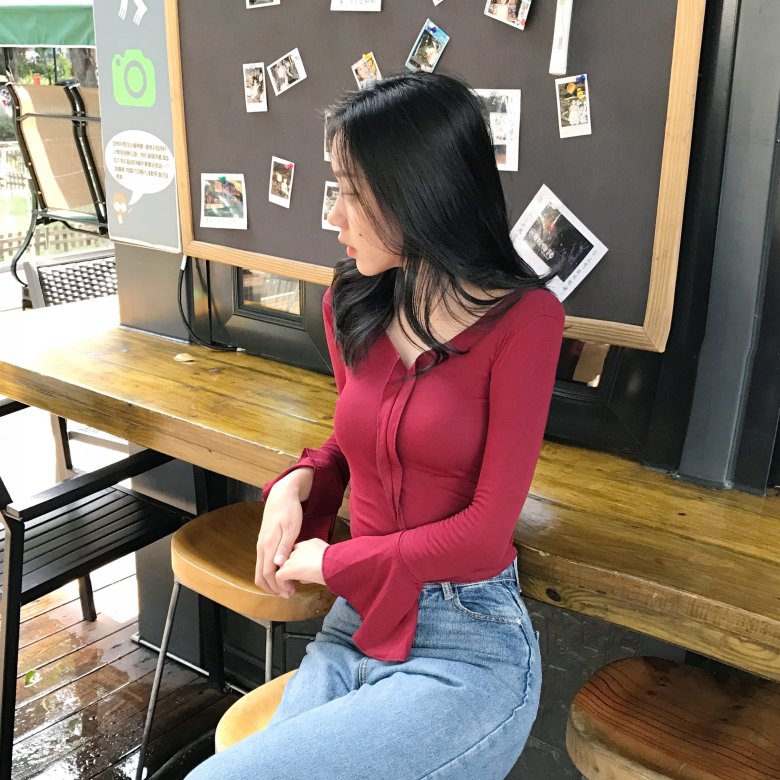 EW2485 Stylish Top Maroon