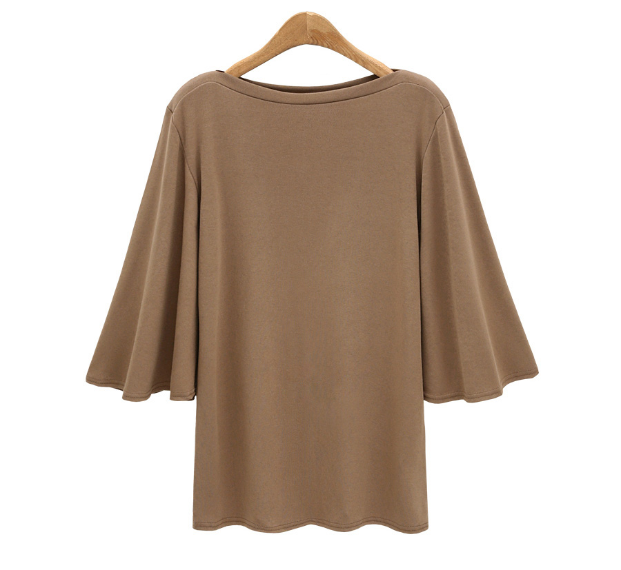 EW2488 Europe Fashion Top Khaki