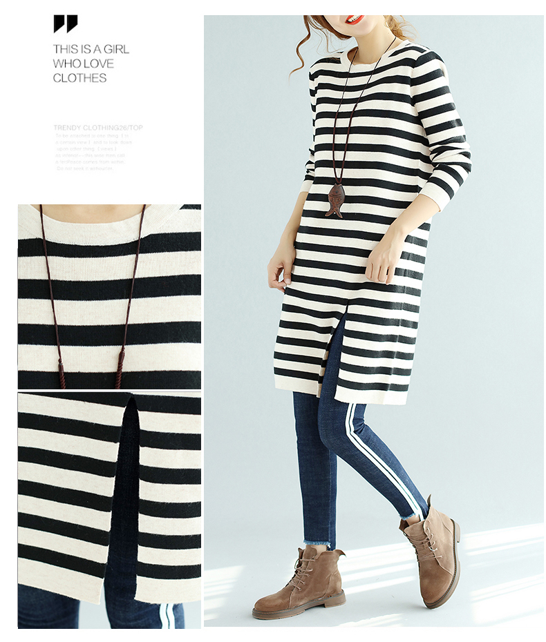 EW2498 Fashion Stripe Top Black