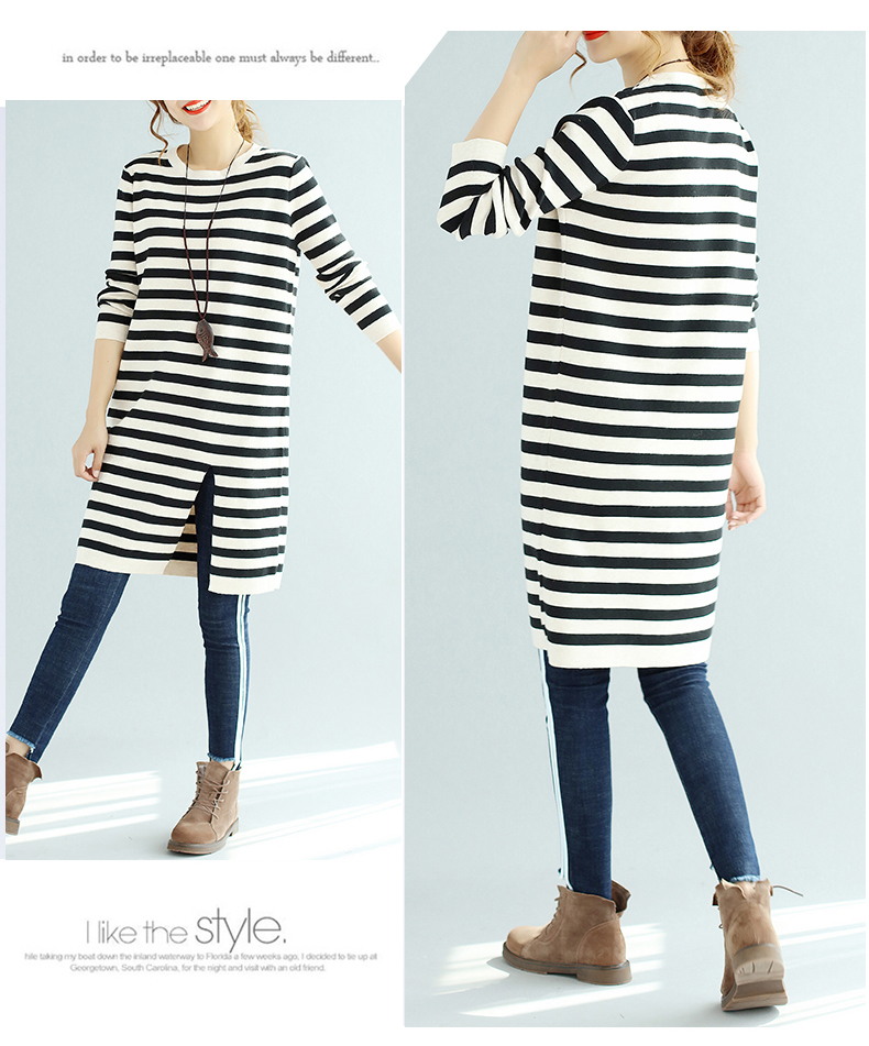 EW2498 Fashion Stripe Top Black