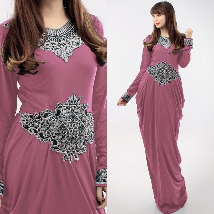 JW5003 Quality Jubah Dress Dusty Purple