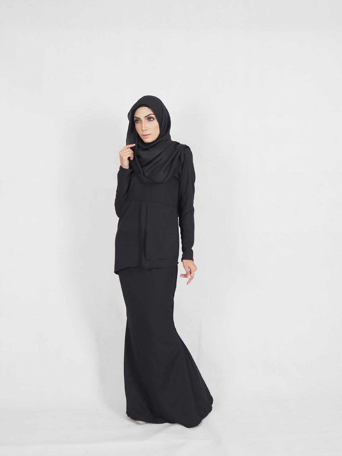 SW4431 Baju Kurung (Plus Size Maternity) Black
