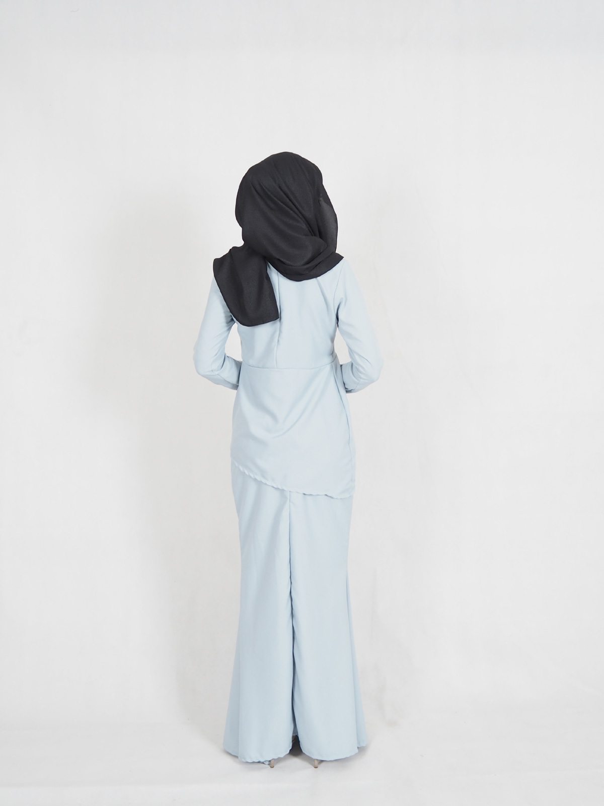 SW4431 Baju Kurung (Plus Size Maternity) Light Blue